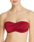 Фото #1 товара Shoshanna 262313 Women's Strapless Bandeau Syrah Bikini Top Swimwear Size C
