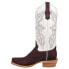 Фото #3 товара R. Watson Boots Rough Out Plum Embroidery Narrow Square Toe Cowboy Womens Size