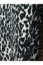 Ночная сорочка Koton Leopard Thin Strap Lace V-neck