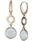 ფოტო #3 პროდუქტის Milky Aquamarine Circle Drop Earrings (8 ct. t.w.) in 14k Gold