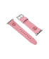 Фото #1 товара Unisex Ashby Pink Genuine Leather Universal Smart Watch Strap 20mm