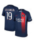 ფოტო #3 პროდუქტის Men's Lee Kang In Navy Paris Saint-Germain 2023/24 Home Authentic Player Jersey