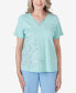 Фото #1 товара Petite Hyannisport Embroidered Flower T-Shirt