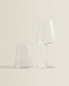 Conical crystalline wine glass