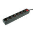 Фото #5 товара ROLINE 19.07.1076 - 6 m - 6 AC outlet(s) - Indoor - Plastic - Black - 250 V