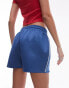 Фото #8 товара Topshop co-ord sporty pictot runner shorts in mid blue