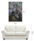 Фото #6 товара Zebras Mixed Media Iron Hand Painted Dimensional Wall Art, 48" x 32" x 2.5"