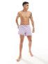 ASOS DESIGN swim shorts in short length with aztec side stripe in purple XL - фото #5