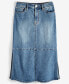 ფოტო #5 პროდუქტის Women's Paneled Denim Midi Skirt, Created for Macy's