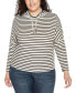 ფოტო #1 პროდუქტის Plus Size Cowl-Neck Dolman-Sleeve Top