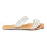 Фото #1 товара BEACH by Matisse Amalia Flat Womens White Casual Sandals AMALIA-100