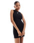 Фото #3 товара Pull&Bear racer mini dress in black