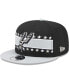 Фото #1 товара Men's Black San Antonio Spurs Banded Stars 9FIFTY Snapback Hat