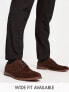 Фото #1 товара ASOS DESIGN brogue shoes in brown faux suede