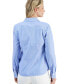 Фото #2 товара Women's Newport Striped Ribbed Cotton Long Sleeve Shirt