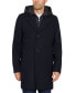 Men's Single Breasted Coat with Quilted Bib