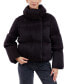 Women's Pleated Stand-Collar Puffer Coat