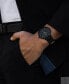 Men's Legacy Black Leather Strap Watch, 42mm