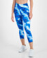 Фото #1 товара Women's Shibori Wave Cropped Leggings, Created for Macy's