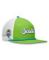Фото #1 товара Men's Green, White Seattle Sounders FC True Classic Golf Snapback Hat