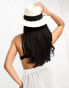 Фото #4 товара Accessorize louise straw fedora in cream