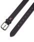 ფოტო #3 პროდუქტის Men's Enamel Logo Ornament Casual Leather Belt