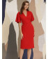 Фото #3 товара Платье женское Maggy London средней длины со вспоротными рукавами Складывать