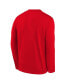 ფოტო #2 პროდუქტის Big Boys Red Philadelphia Phillies Authentic Collection Long Sleeve Performance T-shirt