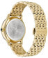 ფოტო #3 პროდუქტის Women's Swiss Medusa Alchemy Gold Ion Plated Bracelet Watch 38mm