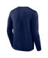 Фото #2 товара Men's Navy Georgetown Hoyas Basic Arch Long Sleeve T-shirt