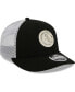 Men's Black Chicago White Sox Circle Trucker Low Profile 9FIFTY Snapback Hat