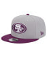 Men's Gray/Purple San Francisco 49ers Two-Tone Color Pack 9FIFTY Snapback Hat Gray, Purple - фото #1