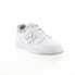 Фото #3 товара New Balance 480 BB480LGM Mens White Leather Lifestyle Sneakers Shoes