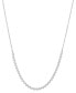 ფოტო #1 პროდუქტის Diamond Bezel Collar Necklace (1/2 c. t.w.) in 10k White Gold, 14" + 3" extender