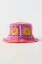 Reversible crochet bucket hat