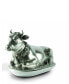 Фото #1 товара Pewter Metal Mabel The Cow Butter Cream Cheese Dish Lid with Stoneware Tray Base