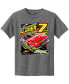 Men's Heather Charcoal Justin Allgaier Car T-shirt