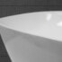 Waschbecken Ovalform 605x380x140 mm weiß