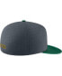 ფოტო #3 პროდუქტის Men's Gray Baylor Bears Aero True Baseball Performance Fitted Hat