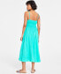 ფოტო #7 პროდუქტის Women's Tie-Front Midi Dress, Created for Macy's