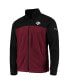 ფოტო #5 პროდუქტის Men's Black, Maroon Texas A&M Aggies Flanker III Fleece Team Full-Zip Jacket