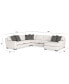 Фото #5 товара CLOSEOUT! Doverly 4-Pc. Fabric Sectional, Created for Macy's