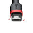 Фото #11 товара Wytrzymały nylonowy kabel przewód USB microUSB 2A 3M czarno-czerwony