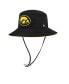 Фото #2 товара Men's Black Iowa Hawkeyes Panama Pail Bucket Hat