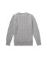 ფოტო #2 პროდუქტის Big Boys Cable-Knit Cotton Sweater