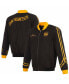 Фото #1 товара Men's Black Golden State Warriors 2023/24 City Edition Nylon Full-Zip Bomber Jacket
