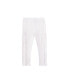 ფოტო #1 პროდუქტის Toddler, Child Girls Evelyn Cream Gold Solid Jersey Leggings with Pockets