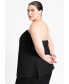 Plus Size Column Tube Top