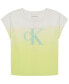 ფოტო #1 პროდუქტის Big Girls Ombré Dolman-Sleeve Sequin Logo T-Shirt