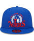 Men's Royal Philadelphia 76ers Bold Laurels 9FIFTY Snapback Hat